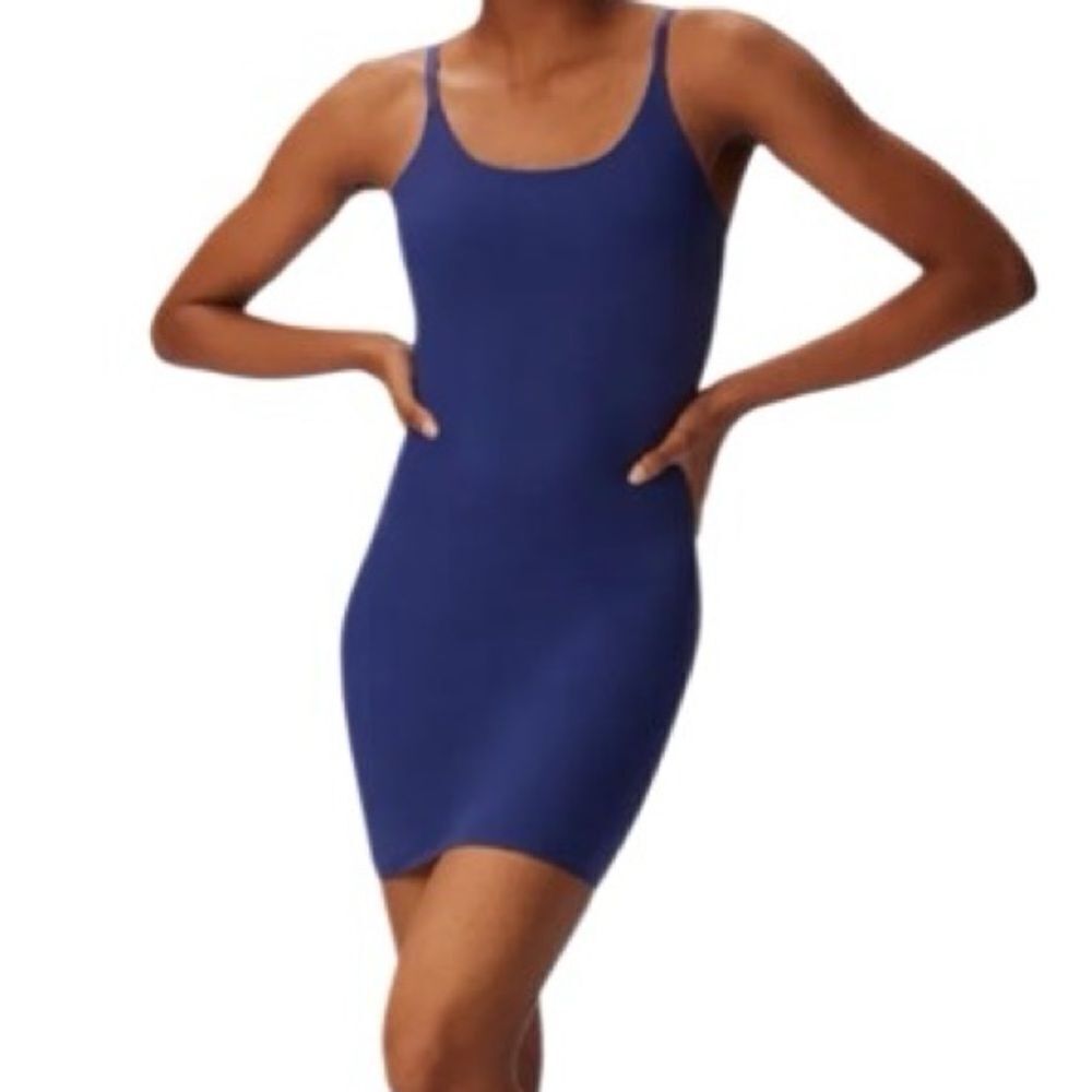 Parade Smoothing Slip Dress Seamless Universal Archive (Blue) Size XS